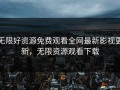 无限好资源免费观看全网最新影视更新，无限资源观看下载