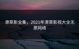 潦草影全集，2021年潦草影视大全无票网络